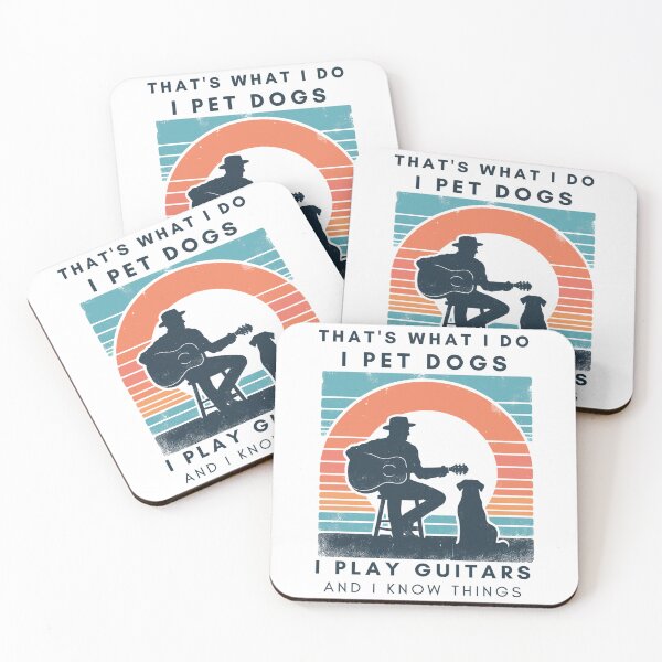 Item preview, Thats What I Do I Pet Dogs I Play Guitars And I Know Things designed and sold by teedory.