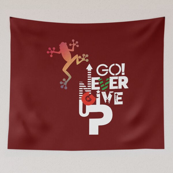 Item preview, Go! Never give up. designed and sold by hojeong-art.