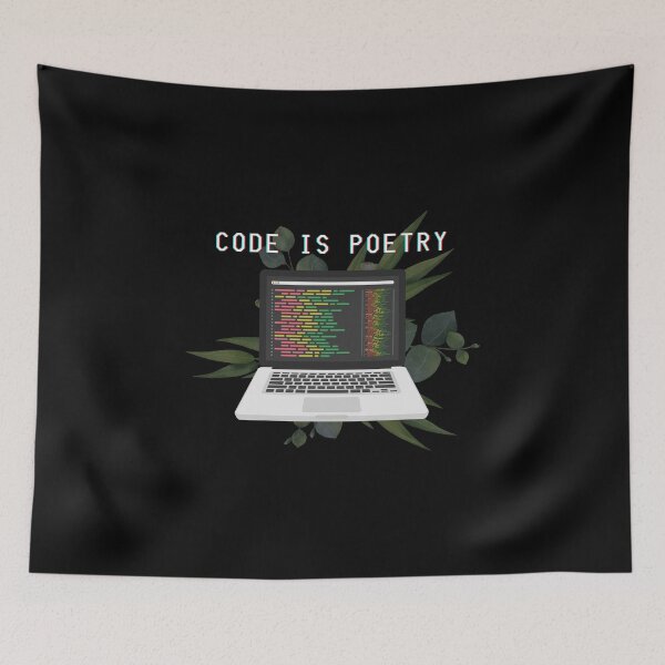 Item preview, Code is Poetry - design for coders and programmers designed and sold by Kubala.