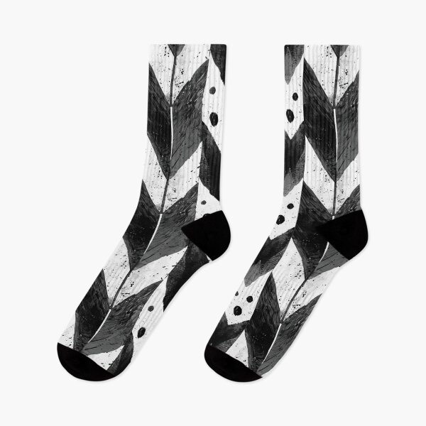 Item preview, Abstract Chevron: Monochrome Textured Print designed and sold by ColorfulVanilla.
