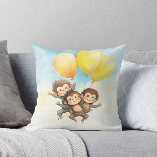 Item preview, Cheerful Monkey Balloons designed and sold by cute-animals99.