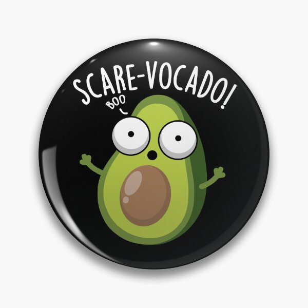 Item preview, Scare-vocaco Funny Avocado Puns (Dark BG) designed and sold by punnybone.