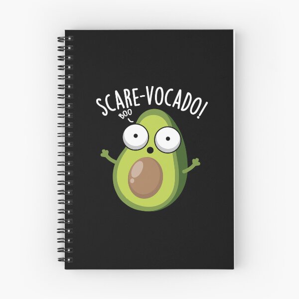 Item preview, Scare-vocaco Funny Avocado Puns (Dark BG) designed and sold by punnybone.