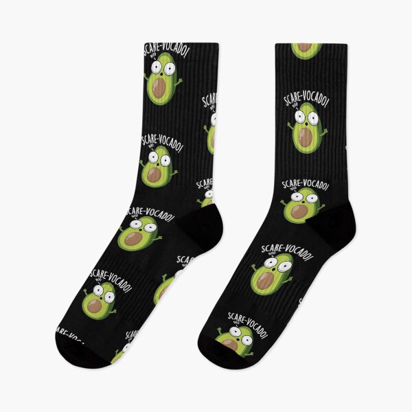Item preview, Scare-vocaco Funny Avocado Puns (Dark BG) designed and sold by punnybone.
