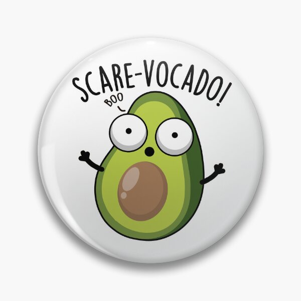 Item preview, Scare-vocaco Funny Avocado Puns designed and sold by punnybone.