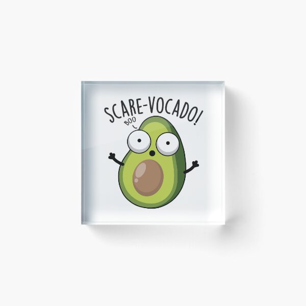 Item preview, Scare-vocaco Funny Avocado Puns designed and sold by punnybone.