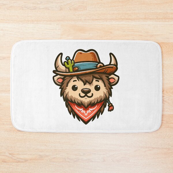 Item preview, Stylish Bison with Hat designed and sold by ArtfulWeave.