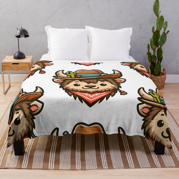 Item preview, Stylish Bison with Hat designed and sold by ArtfulWeave.