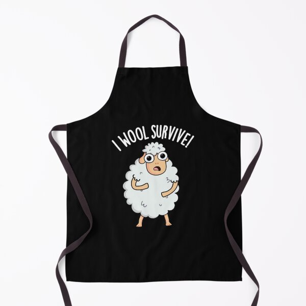 Item preview, I Wool Survive Funny Sheep Puns (Dark BG) designed and sold by punnybone.