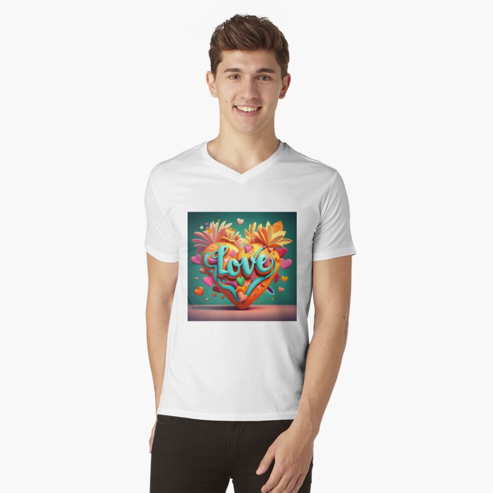 Item preview, V-Neck T-Shirt designed and sold by zubiaqureshi.