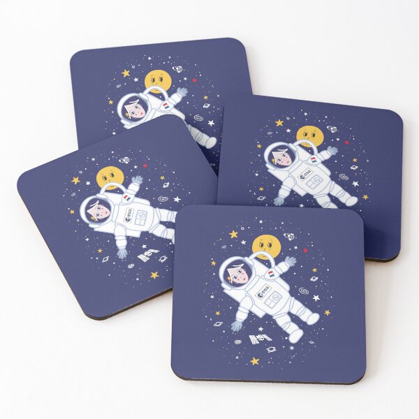 Item preview, astronaut space moon space station star sky planet cosmos designed and sold by Nebuline.