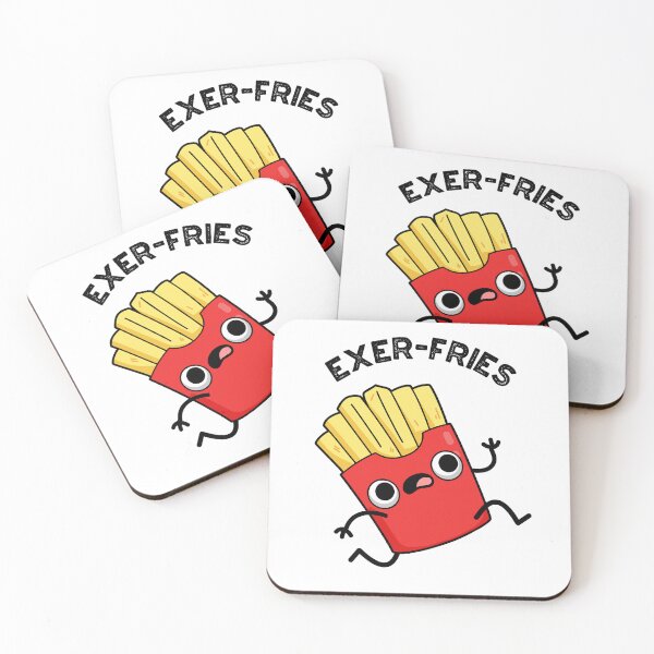 Item preview, Exer-fries Funny Fries Puns designed and sold by punnybone.