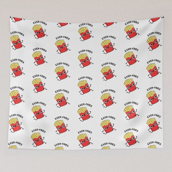 Item preview, Exer-fries Funny Fries Puns designed and sold by punnybone.