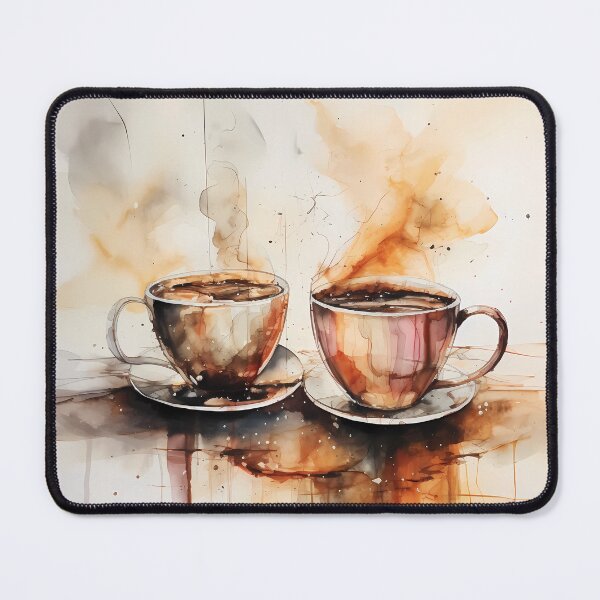 Item preview, Coffee Watercolors Digital paper designed and sold by Khun-Teera.
