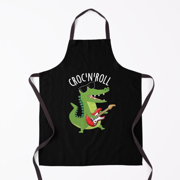 Item preview, Croc N Roll Funny Crocodile Puns (Dark BG) designed and sold by punnybone.