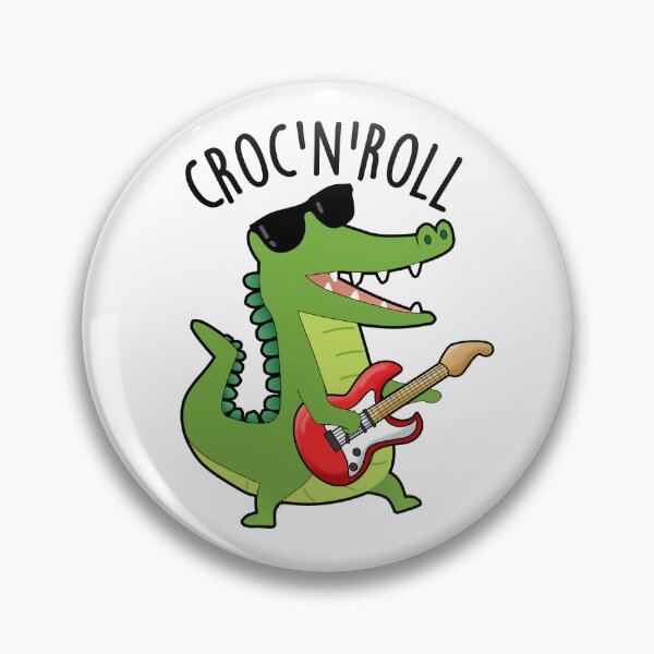 Item preview, Croc N Roll Funny Crocodile Puns designed and sold by punnybone.