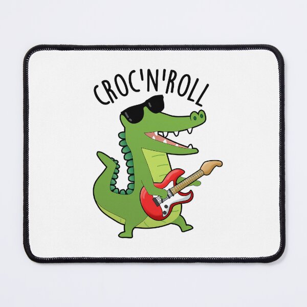 Item preview, Croc N Roll Funny Crocodile Puns designed and sold by punnybone.