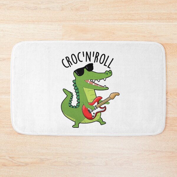 Item preview, Croc N Roll Funny Crocodile Puns designed and sold by punnybone.