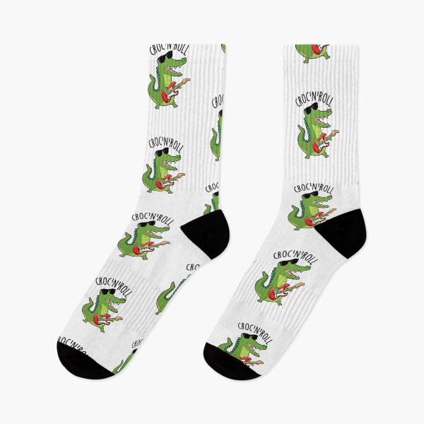 Item preview, Croc N Roll Funny Crocodile Puns designed and sold by punnybone.