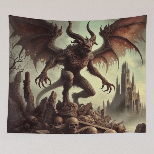 Item preview, Monster Among the Ruins: Apocalyptic Sentinel designed and sold by Lyavalio.