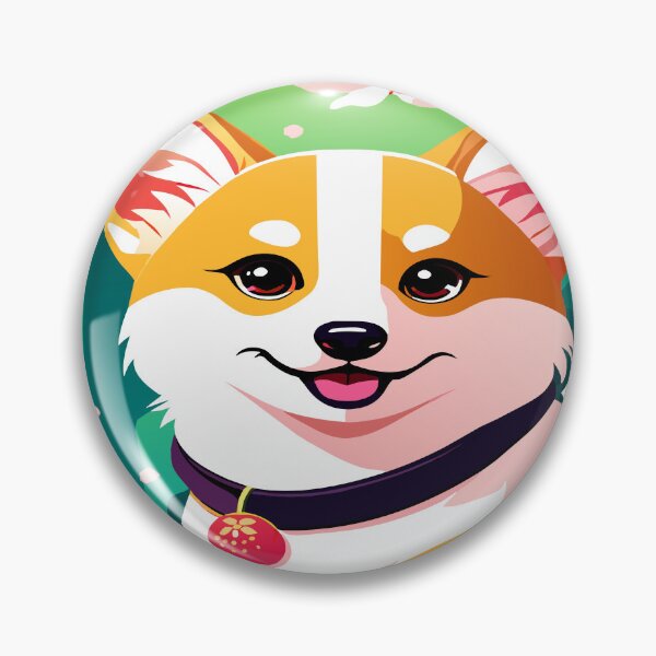 Item preview, Corgi Fun in Cherry Blossom Wonderland designed and sold by CutesyKoala.