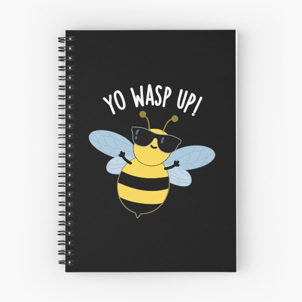 Item preview, Yo Wasp Up Funny Bug Puns (Dark BG) designed and sold by punnybone.