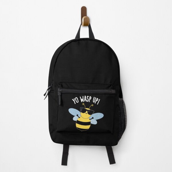 Item preview, Yo Wasp Up Funny Bug Puns (Dark BG) designed and sold by punnybone.