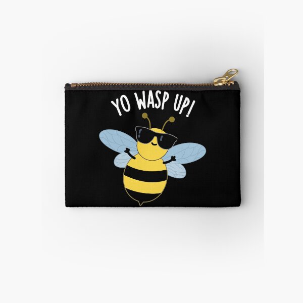 Item preview, Yo Wasp Up Funny Bug Puns (Dark BG) designed and sold by punnybone.