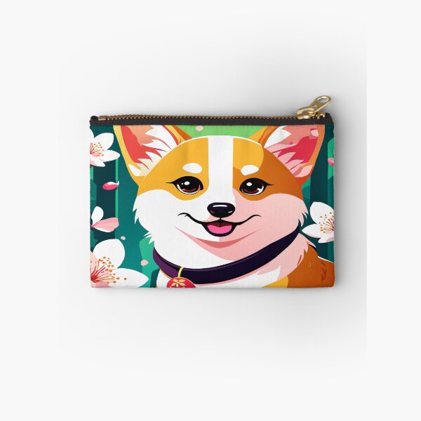 Item preview, Corgi Fun in Cherry Blossom Wonderland designed and sold by CutesyKoala.