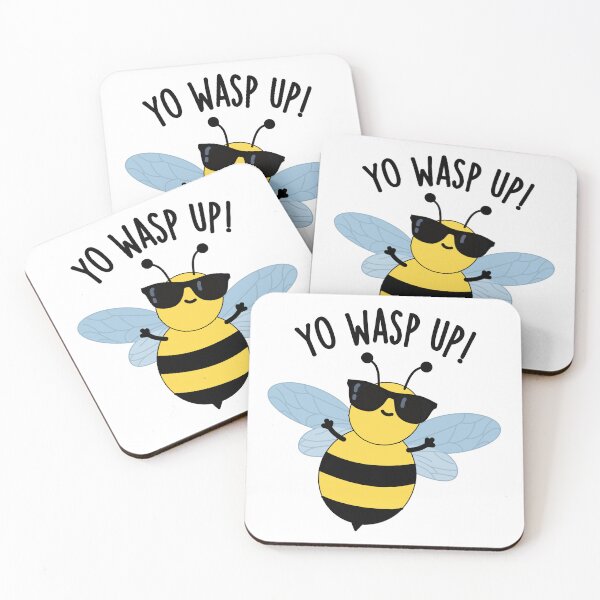 Item preview, Yo Wasp Up Funny Bug Puns designed and sold by punnybone.