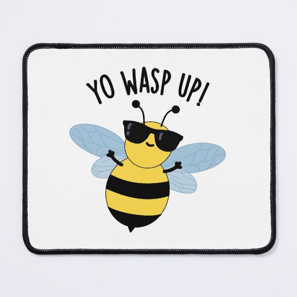 Item preview, Yo Wasp Up Funny Bug Puns designed and sold by punnybone.