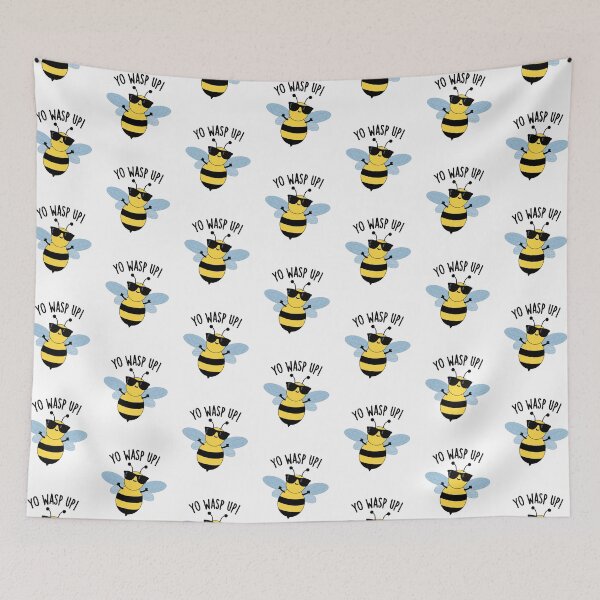 Item preview, Yo Wasp Up Funny Bug Puns designed and sold by punnybone.