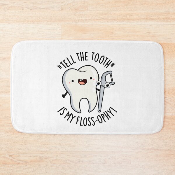 Item preview, Tell The Tooth Is My Floss-ophy Funny Dental Puns designed and sold by punnybone.