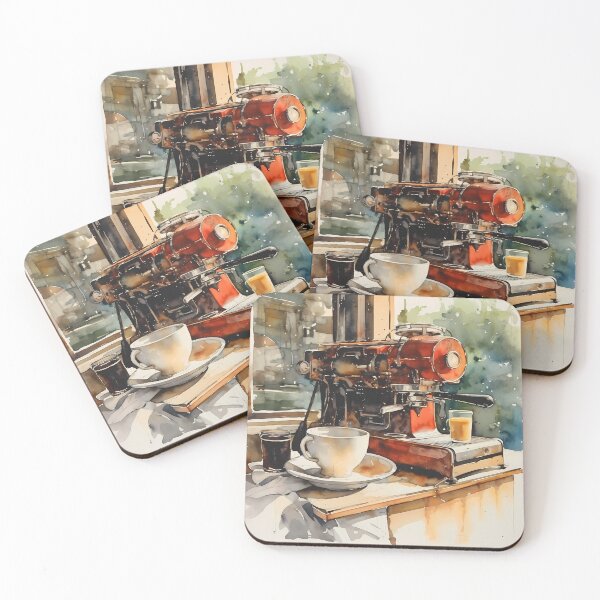 Item preview, Coffee Watercolors Digital paper designed and sold by Khun-Teera.