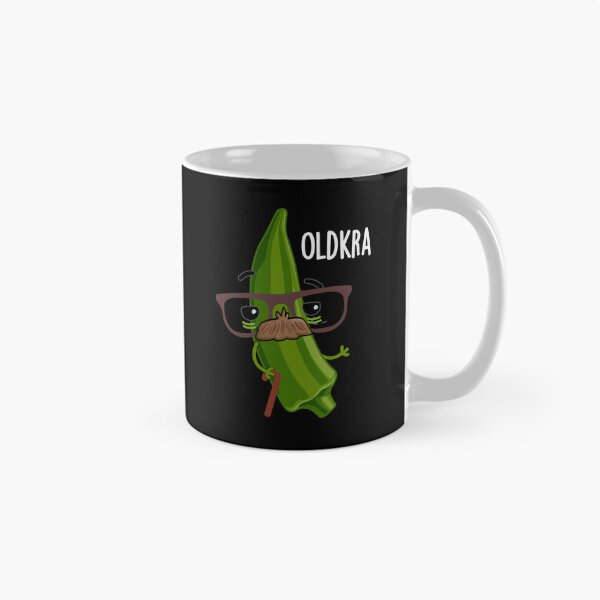 Item preview, Old-kra Funny Okra Puns (Dark BG) designed and sold by punnybone.