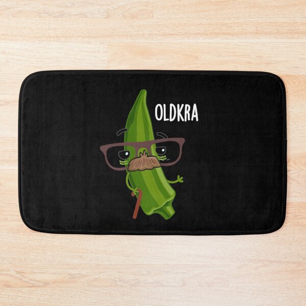 Item preview, Old-kra Funny Okra Puns (Dark BG) designed and sold by punnybone.