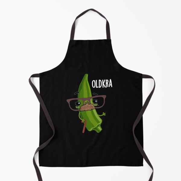 Item preview, Old-kra Funny Okra Puns (Dark BG) designed and sold by punnybone.