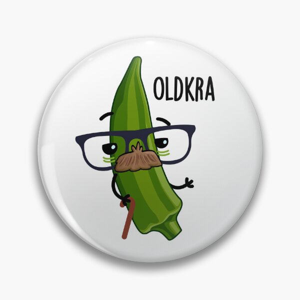 Item preview, Old-kra Funny Okra Puns designed and sold by punnybone.