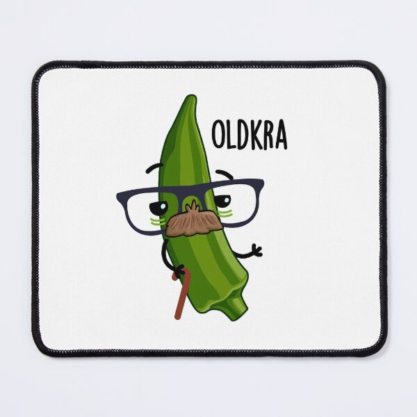 Item preview, Old-kra Funny Okra Puns designed and sold by punnybone.