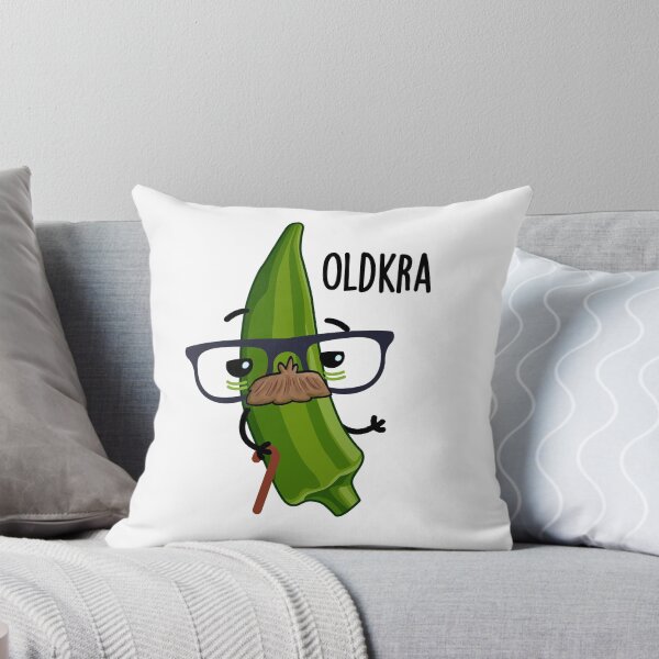 Item preview, Old-kra Funny Okra Puns designed and sold by punnybone.