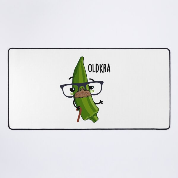 Item preview, Old-kra Funny Okra Puns designed and sold by punnybone.