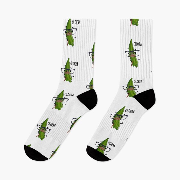 Item preview, Old-kra Funny Okra Puns designed and sold by punnybone.