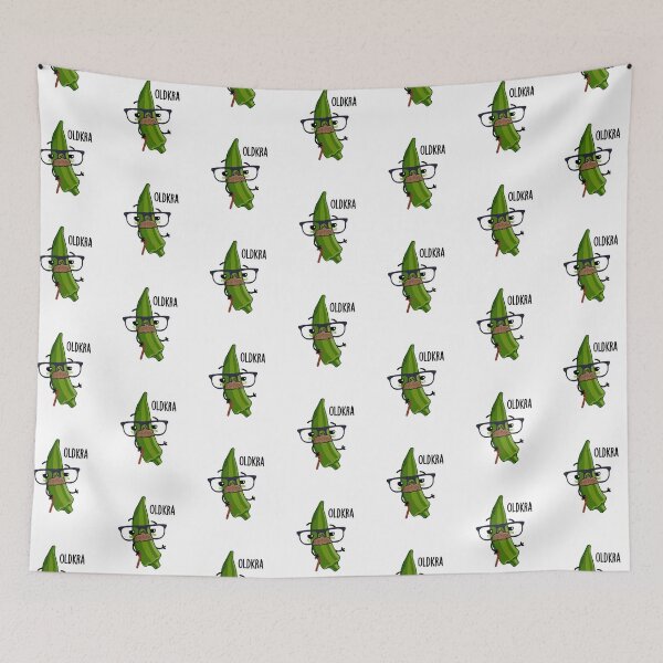 Item preview, Old-kra Funny Okra Puns designed and sold by punnybone.