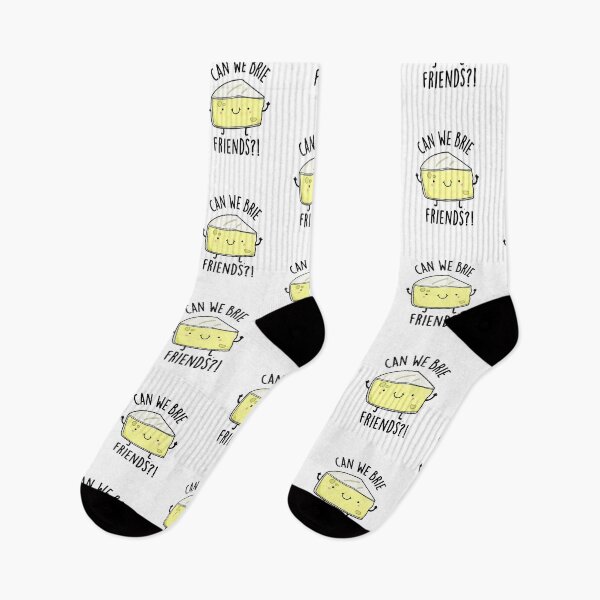 Item preview, Can We Brie Friends Funny Cheese Puns designed and sold by punnybone.