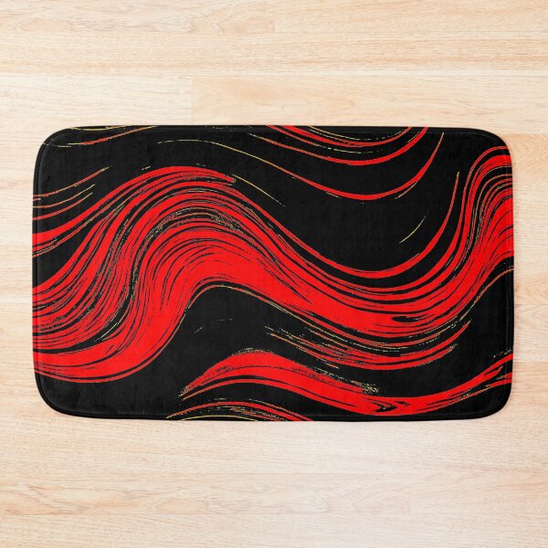Item preview, Wavy Flow Art - Red, Black designed and sold by LangfordVenfour.