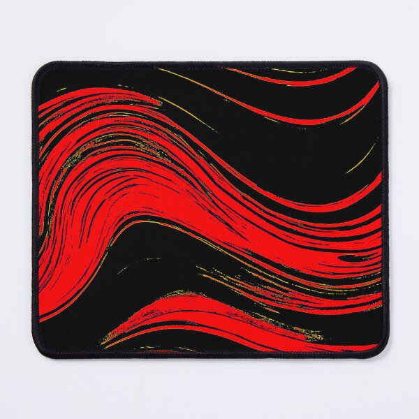 Item preview, Wavy Flow Art - Red, Black designed and sold by LangfordVenfour.