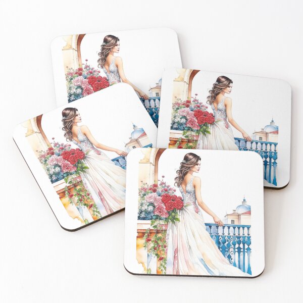 Item preview, Woman Portrait H - Watercolors & Pen designed and sold by Oldetimemercan.