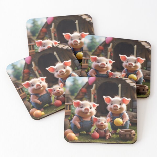 Item preview, Title: "Piglet Playtime: Wholesome Fun in the Garden" designed and sold by Especiallyforu.