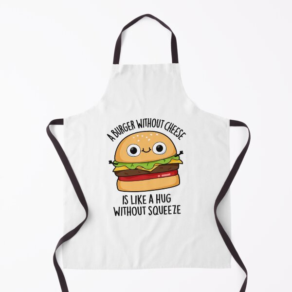 Item preview, A Burger Without Cheese Like A Hug Without Squeeze Pun designed and sold by punnybone.