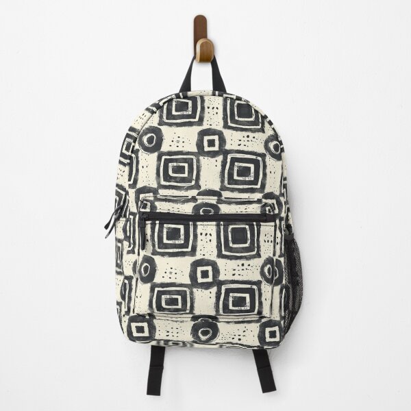 Item preview, Primitive Squares: Black & White Hand-Painted Patterns designed and sold by ColorfulVanilla.